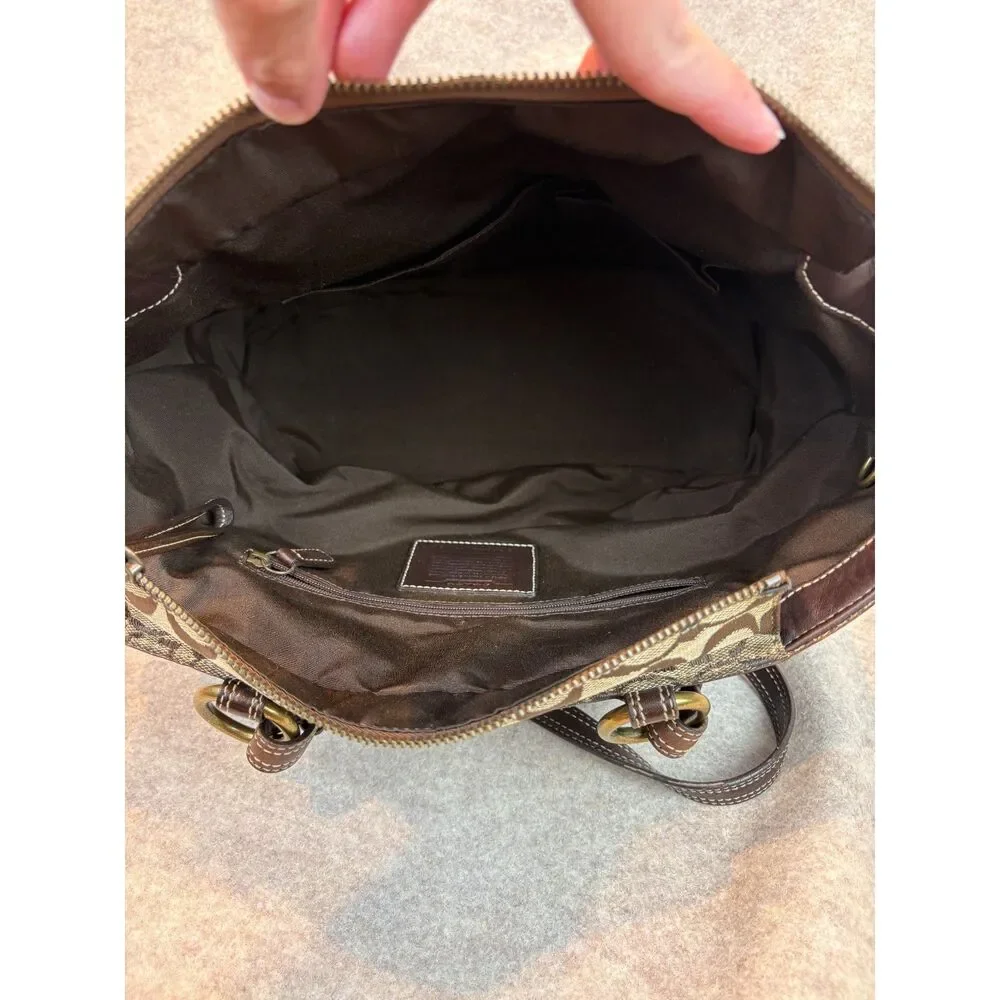 Y2K Vintage Coach Signature Patchwork Tote Bag